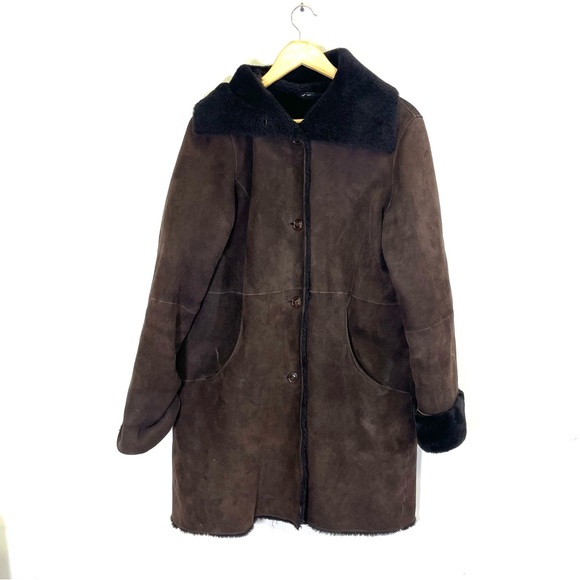 Cole Haan Other - Cole Haan lamb skin brown shearling size Large